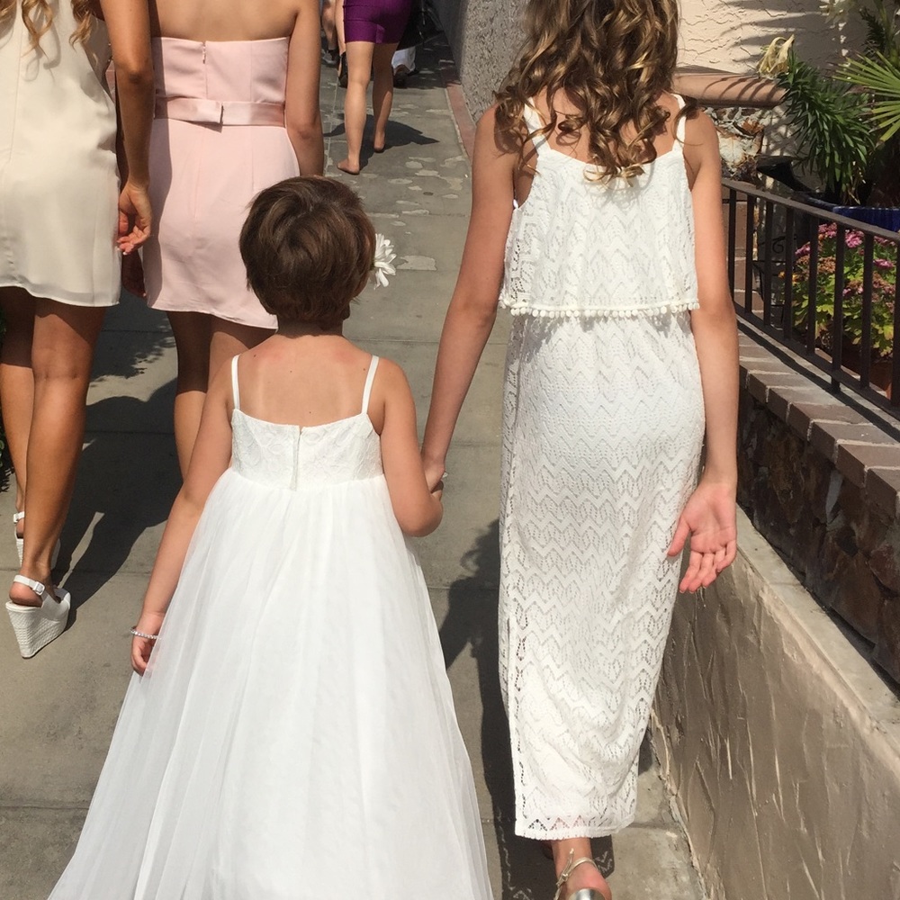 only worn once flower girl dress